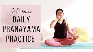 20 Mins Pranayama Practice | 5 Breathing Exercises for Deep Oxygenation & Calm Mind ( Follow Along)