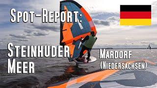 Spot-Report: Steinhuder Meer, Mardorf, Wingfoilen, Kitesurfen, Windsurfen, SUP.  VDWS Schulung