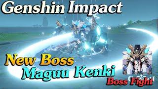 Genshin Impact  Maguu Kenki Boss Fight