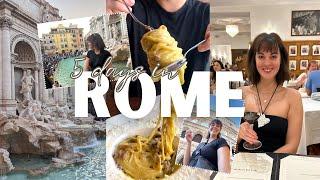 TRAVEL VLOG: 5 days exploring Rome - what do to, where to stay, food recs, shopping & outfits