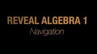 Reveal Algebra Book Navigation