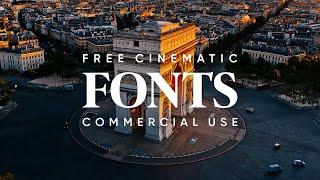 24 Free Cinematic Fonts for Edits (Commercial Use License)