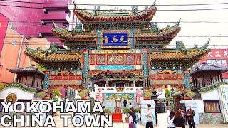 [4K] Yokohama China Town Walking Tour (April 2022) | Japan Street Food Street | ASMR Japan Walk