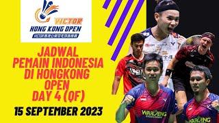 JADWAL PEREMPAT FINAL HONGKONG OPEN 2023