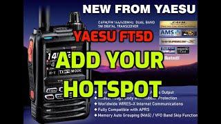 YAESU FT5D - Add your Hotspot (Openspot)