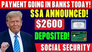 $2,600 SSA Deposits Dropping TODAY – Check Your Bank Account Now!