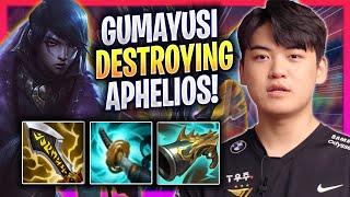 GUMAYUSI DESTROYING WITH APHELIOS! - T1 Gumayusi Plays Aphelios ADC vs Lucian! | Season 2024