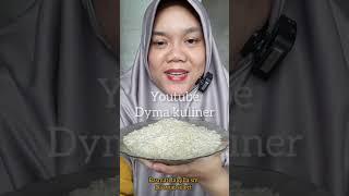 DYMA KULINER ASMR RAW RICE EATING Makan Beras Mentah #mukbang #shorts @Dymareal @dymavlog