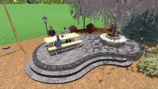 Realtime Landscaping- Curved Patio Stairs