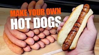 Making Hot Dogs from Scratch - How to Make Natural Casing Hot Dogs at Home