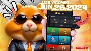 Hamster Kombat Daily Combo Card || Today: 06/26/2024 || Claim 5M Coins