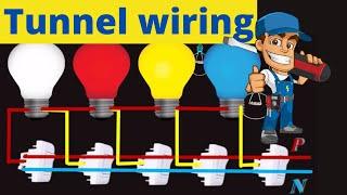 Tunnel wiring connection diagram || How to Make Tunnel wiring connection  || Mian Electric