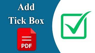 How to add a tick box in a pdf file using Sejda | Put Checkmark in pdf online free