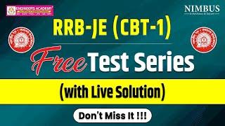 RRB - JE CBT-1 Free Test Series With Live Solution | RRB-JE 2024 Free Test Series | RRB-JE 2024