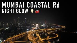 Mumbai Coastal Rd Night Drone