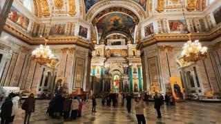 Inside of St Isaac’s Cathedral in St Petersburg, Russia! Wow!