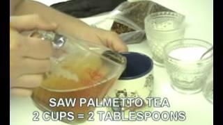 SAW PALMETTO TEA TWO CUPS