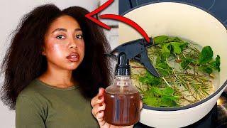 ROSEMARY WATER FOR MASSIVE HAIR GROWTH | DIY Rosemary Water Spray Recipe & How To Use It