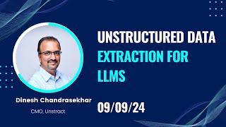 Unstructured Data Extraction for LLMs | Generative AI Insights and AI Education | Tech Updates