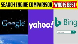 Google VS Yahoo Vs Bing Search Engine Comparison in Hindi | Which is best Search Engine?