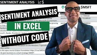 Easy Excel Sentiment Analysis