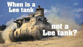 The British Lee tank (that is not a Grant)