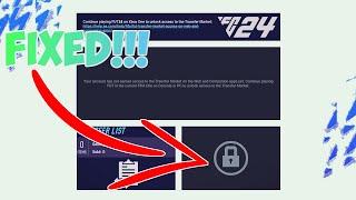 EAFC 24 WEP APP TRANSFER MARKET ACCESS FIXED!!