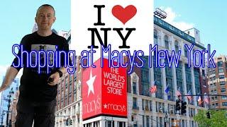 Busy shopping day at Macy's Herald Square New York City
