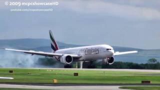 Emirates 777 Fast LANDING/STOP (Wow!) 23R | MAN