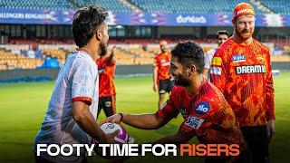 Team Cummins v Team Nitish in a game of football | SunRisers Hyderabad | IPL 2024