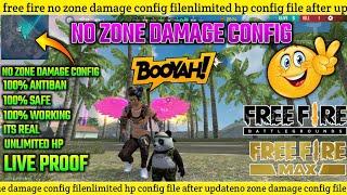 Free Fire Unlimited HP Config | No Zone Damage Config[Unlimited] Health Config | Auto HP | OB33 ️