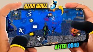 ONE TAP + FAST SIT-UP GLOO WALL TRICK ON MOBILE FREE FIRE | AFTER OB40 UPDATE