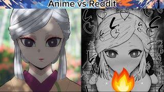 Anime vs RedditDemon Slayer GirlThe Rock Reaction MemeMizohent93