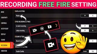 Recording Free Fire 2023 | New Recording After Update | Reply Setting Free Recording Setting ff