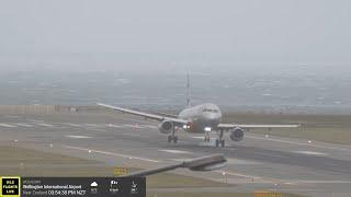 Severe Gale force wind Wellington Airport Stream