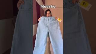 Meesho Wide Leg Jeans #meeshofinds #widelegjeans #shorts #meesho