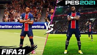 FIFA 21 vs. PES 2021: Celebrations | 4K
