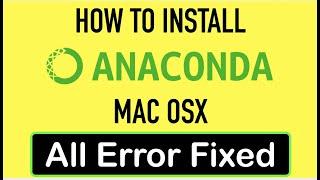 Install Anaconda MAC OSX - ZSH ERROR fixed!