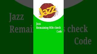 Jazz Remaining MBs check code #youtubeshorts #tech