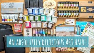 A Gorgeous Big Art Haul: Jackson's, Amazon, Cass Art. Flashe Paints, Mission Gold Pure Pigments etc.