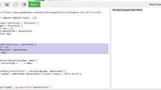 AngularJS - Difference between Provider vs Factory vs Service