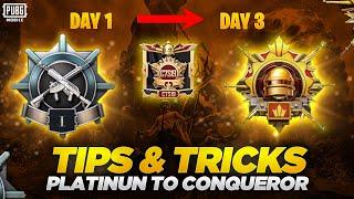 Platinum To Conquer Just in 3 Days | New Mode Ocean Odyssey Tips & Tricks | PUBGM