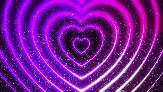 Sparkling Heart Tunnel Love Hypnosis: Free Background Video Loop VFX