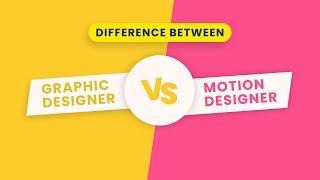 Difference between graphic designing and motion graphic designing | Graphic designer Motion graphics