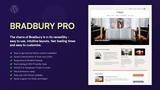 Education WordPress Theme - Bradbury Tutorial and Free vs Pro Theme Comparison