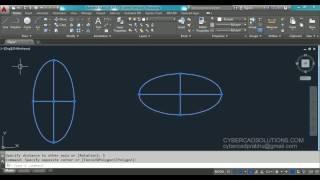 How to create Ellipse in AutoCAD