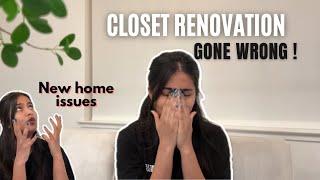 VLOG: DREAM CLOSET RENOVATION GONE WRONG!!  | WATCH BEFORE YOUR NEXT HOME DIY | Pooja Reddy