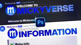 How to Make SIMPLE and EASY Discord Channel Headers in Photoshop!