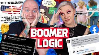 Reacting To Boomer Logic & Humor | Insane Facebook Groups 2 | Roly & Luxeria