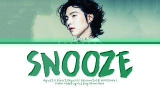 Agust D Snooze (feat. Ryuichi Sakamoto & WOOSUNG) Lyrics (Color Coded Lyrics)